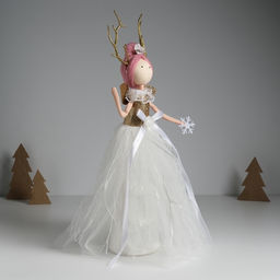 Кукла интерьерная Принцесса леса в белом платье 9,8х9,8х39,5 см - Simaland фото 4