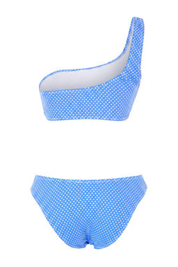 Puantiye Desenli Tek Omuz Kapl_ Normal Bel Regular Bikini Tak_m_TBESS26BT00205