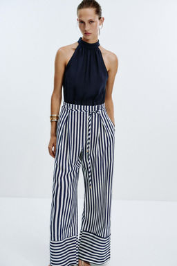 LINEN BLEND LONG JUMPSUIT - Zara фото 2