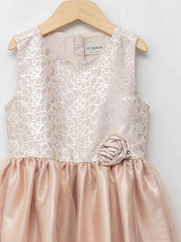 Bisiklet Yaka Desenli K?z ?ocuk Elbise - Waikiki фото 3