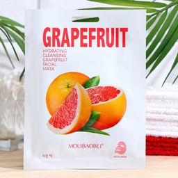Цена за 2 шт. Маска тканевая для лица Grapefruit