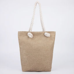 Сумка пляжная на молнии, цвет белый/жёлтый - Nazamok фото 15