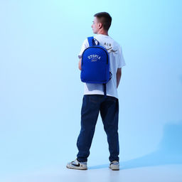 Рюкзак текстильный Utopia, 38х14х27 см, цвет синий - Nazamok фото 11