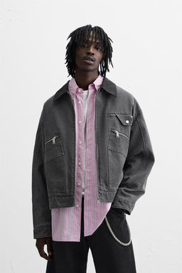 JACKET WITH CONTRAST COLLAR - Zara фото 2