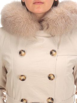 21002 BEIGE Пальто зимнее женское MAILILUO (150 гр. холлофайбера) - Fashion фото 12