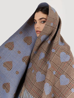 в составе ШЕРСТЬ  и КАШЕМИР Большой, мягкий, теплый  двусторонний палантин - Tantino фото 7