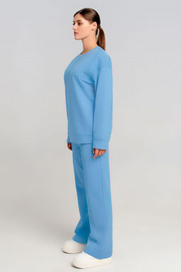 Арт. 2536 Костюм женский с брюками 44-52 (5 шт) Цвет:Голубой - Калинка фото 5