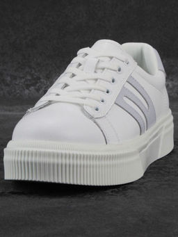 03-YC380-1 WHITE Кроссовки женские (натуральная кожа)