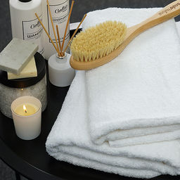 Махровое полотенце GINZA 30х60, 100% хлопок, 450 гр./кв.м. Белый - Традиция фото 3