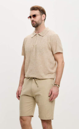 Шорты лен F511-0960-1Rus d.beige - Fine joyce фото 4