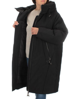 M-9097 BLACK Пальто зимнее женское CORUSKY (верблюжья шерсть)