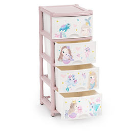 Комод 4-х секционный детский (для девочек) М1240,,