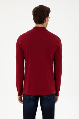 Мужской бордово-красный базовый свитшот Неожиданная скидка в корзине - U.s. polo assn фото 5