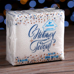 Салфетки бумажные 24*24, 1сл 50л СФ Лилия с рисунком НОВЫЙ ГОД арт. 3194, 3217, 4474,3187, 4467