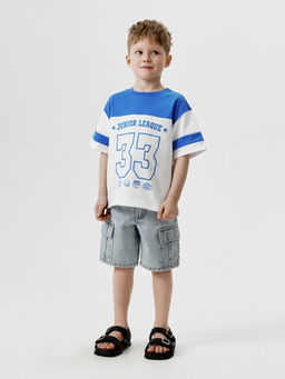 ACOOLA / Футболка детская для мальчиков Jabbar бело-голубой  фото 5