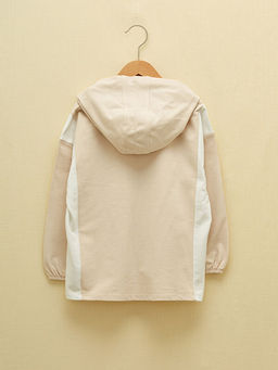 Kap??onlu Slogan Yaz? Bask?l? Uzun Kollu K?z ?ocuk Sweatshirt - Waikiki фото 3