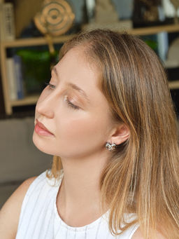 Серьги QF «Леопардовое сердце», набор 3 пары, крупное, цветной в серебре