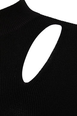 Vizon Genis Kal?p Pencere/Cut Out Triko Kazak TWOAW24KZ00342 - Trendyolmilla фото 14