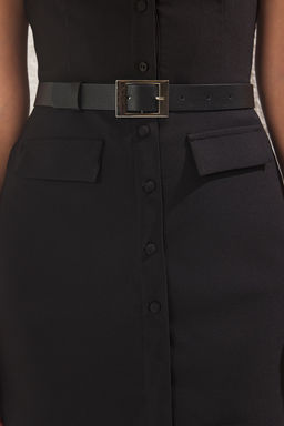 TRENDYOLMILLA Beyaz Kemerli Genis Paca Tulum TWOSS25TU00037 фото 7