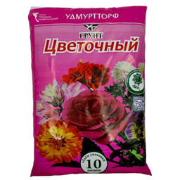 Торфогрунт "Цветочный" 10л "Удмуртторф"