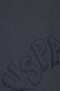 U. S. Polo Assn / Детская базовая толстовка с круглым вырезом антрацитового цвета - U.s. polo assn фото 6