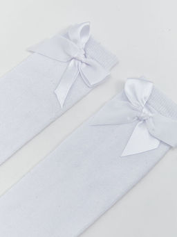 Fiyonk Detayl? K?z ?ocuk Diz Alt? ?orap 2li