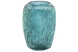 Ваза 19*19*25 см 4 л, темно-зеленая, стекло