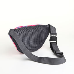 Сумка поясная, детская, на молнии, малиновая