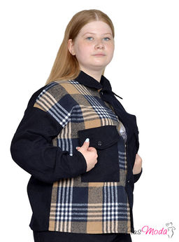 Рубашка-ветровка Модель №2010 размеры 44-84 - Plusmoda фото 5