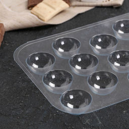 Форма для шоколада и конфет пластиковая Конфеты сферы, 30 мм, цвет прозрачный - Simaland фото 5