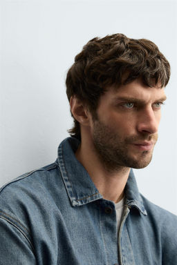BOXY FIT DENIM SHIRT - Zara фото 5
