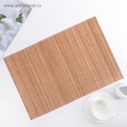 Салфетка сервировочная на стол «Гладь», 42×30 см, бежевая