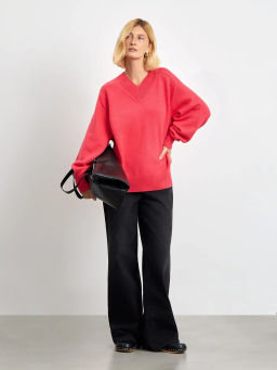 Джемпер с v-образным вырезом - Emka фото 2