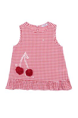 U. S. Polo Assn Красная рубашка с длинным рукавом для девочки