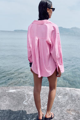 BASIC POPLIN SHIRT - Zara фото 11