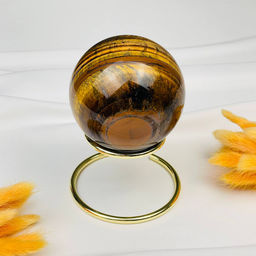 Шар из Тигрового глаза на подставке