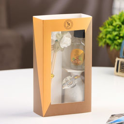 Набор подарочный с диффузором «Ваза с цветком» сандал, «Богатство Аромата»