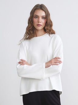 Bisiklet Yaka Kad?n Sweatshirt Tunik