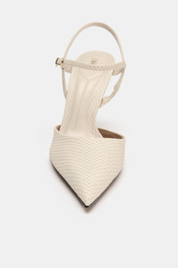 ZAPATO DESTALONADO RELIEVE / Blanco Crudo - Zara фото 5