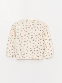 Bisiklet Yaka Uzun Kollu Desenli K?z Bebek Triko Kazak - Waikiki фото 2