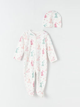 Bisiklet Yaka Uzun Kollu Pamuklu K?z Bebek Hastane ??k?? Seti 5li - Waikiki фото 2