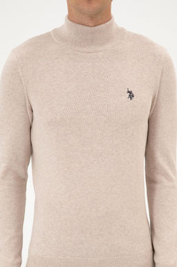 Erkek Slim Fit Bo_azl_ Ta_ Melanj Basic Kazak - U.s. polo assn фото 6