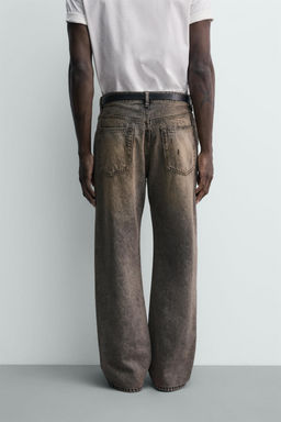 JEANS BAGGY FIT / Gris / Tostado