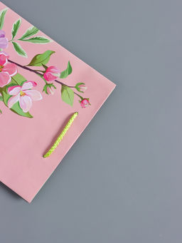 Пакет подарочный ламинированный «Нежный комплимент», розовый, 18×22.3×10 см