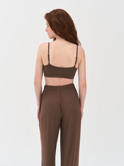 Топ на регулируемых лямках "Шоколад" женский