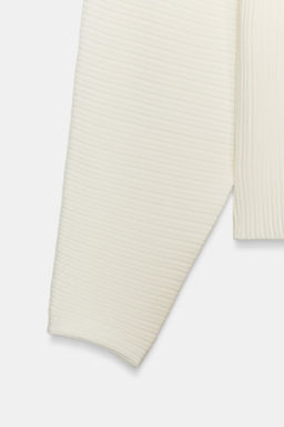 RIB KNIT JUMPER WITH VOLUMINOUS SLEEVES - Zara фото 8