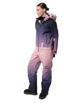 Комбинезон BB-0550 Розово-серый - Snow headquarter фото 39