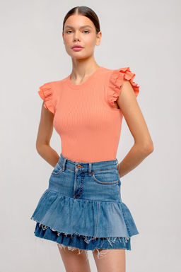 Арт. 3401/5 Футболка женская 42-50 (5 шт) Цвет:лососевый - Калинка фото 2