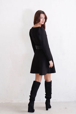 Платье с вырезом каре отрезное по талии - Martichelli фото 18