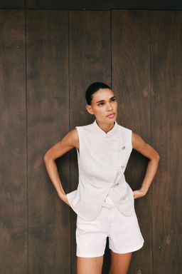 TOP Z1975 DENIM ALAMARES / Blanco